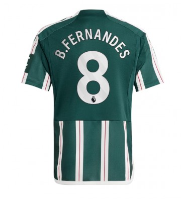 Lacne Muži Futbalové dres Manchester United Bruno Fernandes #8 2023-24 Krátky Rukáv - Preč